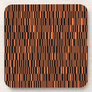 Oranje, coole, trendy, moderne geometrische grafis bier onderzetter