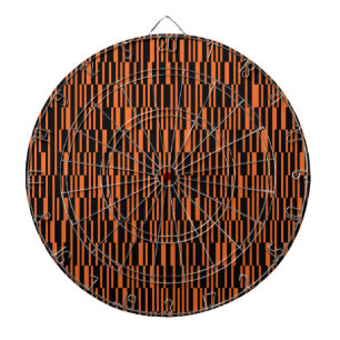 Oranje, coole, trendy, moderne geometrische grafis dartbord