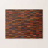 Oranje, coole, trendy, moderne geometrische grafis legpuzzel (Horizontaal)