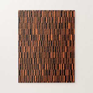 Oranje, coole, trendy, moderne geometrische grafis legpuzzel