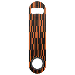 Oranje, coole, trendy, moderne geometrische grafis speed flessenopener