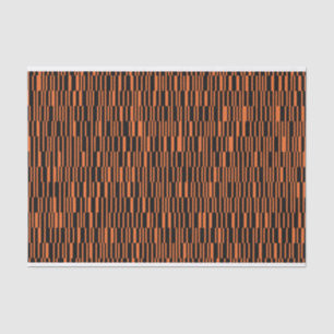 Oranje, coole, trendy, moderne geometrische grafis tissuepapier