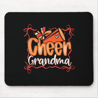 Oranje Coquette Pom Poms Strik Cheer Oma G-ma Ch Muismat