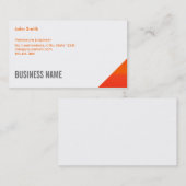 Oranje Corner Petroleum Engineer Visitekaartje (Voorkant / Achterkant)