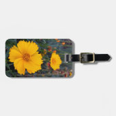 Oranje Cosmo Flowers Fotograaf Aangepast Bagagelabel (Voorkant horizontaal)