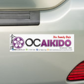 Oranje County Aikido Bumperstickers (Op auto)