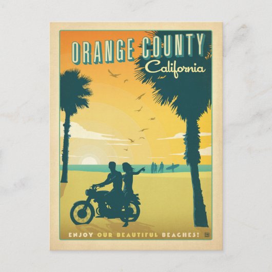 Oranje County, CA Briefkaart (Voorkant)