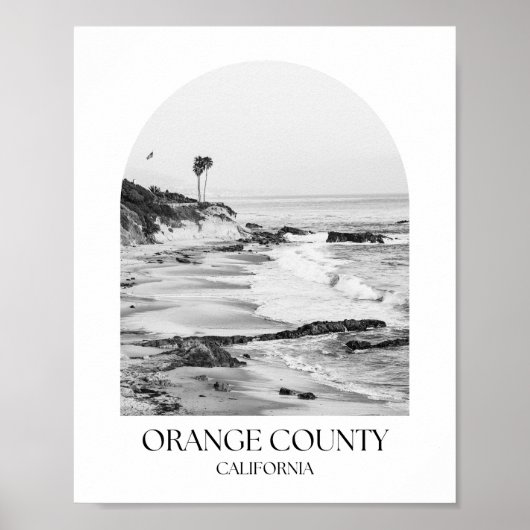Oranje County California Arch fotoprint Poster (Voorkant)