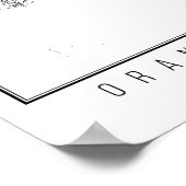 Oranje County California Street Map Poster (Hoek)