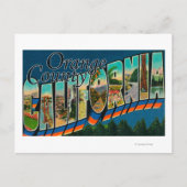 Oranje County, Californië - Grote Letter-scènes Briefkaart (Voorkant)