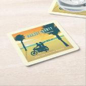 Oranje County, Californische stranden Kartonnen Onderzetters (Schuin)