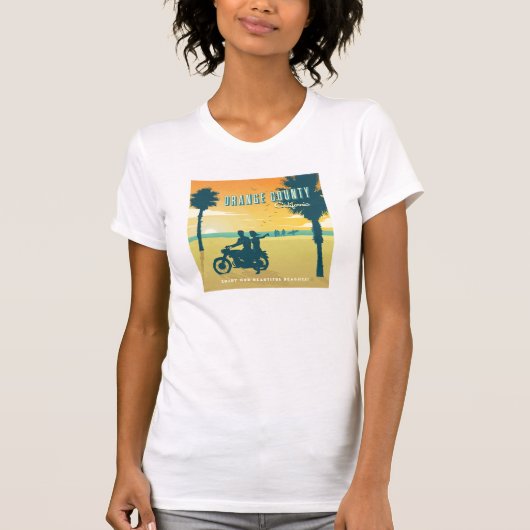 Oranje County, Californische stranden T-shirt (Voorkant)