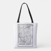 Oranje County Map Tote Bag (Achterkant)