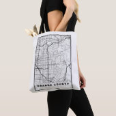 Oranje County Map Tote Bag (Dichtbij)