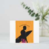 Oranje County Surfer Briefkaart (Staand voorkant)