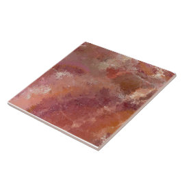 Oranje Craquelé Pastel Keramische Tegel Tegeltje