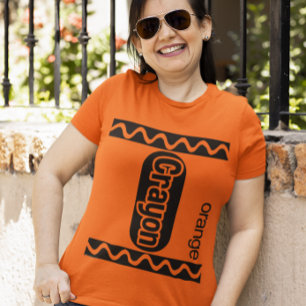 Oranje Crayon Halloween Costume T-shirt