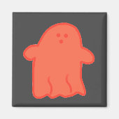 Oranje Cream Ghost Magneet (Voorkant)