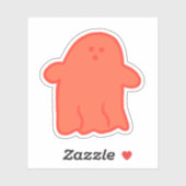 Oranje Cream Ghost Sticker (Vel)