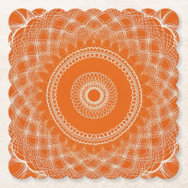 Oranje Cream Kartonnen Onderzetters