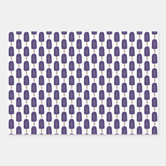 Oranje Creamsicle Cherry Grape Twin Pop Popsicles Inpakpapier Vel (Voorkant 3)