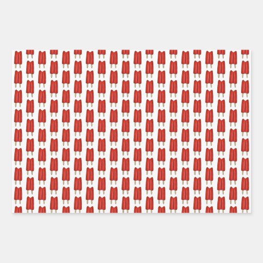 Oranje Creamsicle Cherry Grape Twin Pop Popsicles Inpakpapier Vel (Voorkant 2)