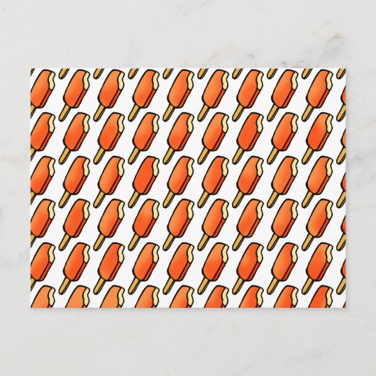 Oranje Creamsikel Icecream Popsicles Briefkaart (Voorkant)