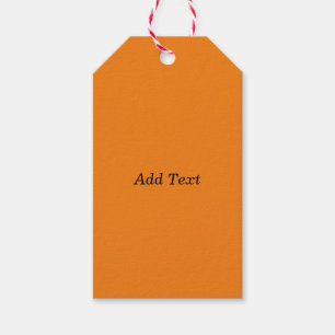 Oranje Creëer je eigen tekst toevoegen Aangepast Cadeaulabel