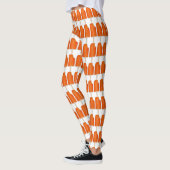 Oranje Creme Creamsicle Ice Cream Popsiche Print Leggings (Links)
