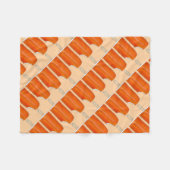 Oranje Creme Creamsicle Ice Cream Popsile Food Fleece Deken (Voorkant (Horizontaal))