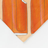 Oranje Creme Creamsicle Ice Cream Popsile Food Fleece Deken (Hoek)