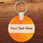 Oranje Creme Sleutelhanger (Voorkant)