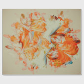 Oranje crèmepapier cadeaupapier (Vlak)