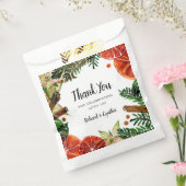 Oranje crèmes en kerstmis met kaneel bedankzakje (Gezegeld)