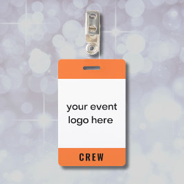 Oranje Crew Staff Event Badge