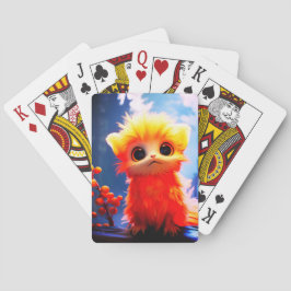Oranje Critter Pokerkaarten