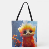 Oranje Critter Tote Bag (Voorkant)