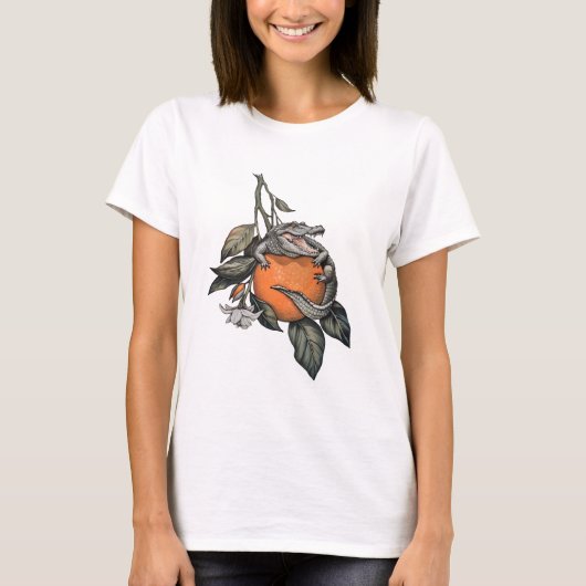 Oranje Croco T-shirt (Voorkant)