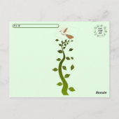 Oranje-Crowned Warbler Briefkaart (Achterkant)