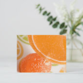 oranje crush briefkaart (Staand voorkant)