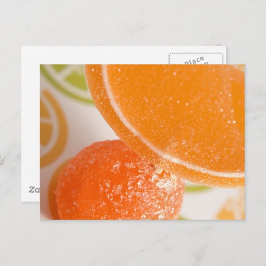 oranje crush briefkaart (Voorkant / Achterkant)