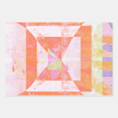 Oranje Crush Mixed Media Set van Verpakkingspapier Inpakpapier Vel (Voorkant)