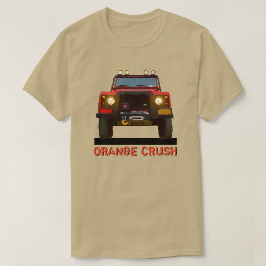 ORANJE CRUSH T-SHIRT (Design voorkant)
