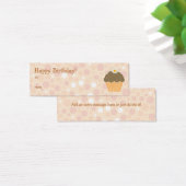 Oranje Cupcake Gift Label Mini Visitekaartjes (Bureau)