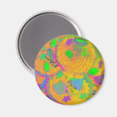 Oranje Cupcakes fridge magnet (Voorkant / Achterkant)