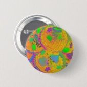 Oranje Cupcakes knoopbadge Ronde Button 5,7 Cm (Voorkant /achterkant)