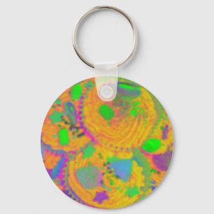 Oranje Cupcakes sleutelhanger