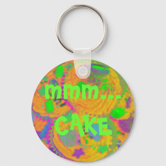 Oranje Cupcakes... SLEUTELHANGER CAKE (Voorkant)