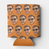 Oranje Custom Photo Party Supplies met Gezicht Blikjeskoeler (Achterkant)