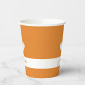 Oranje Cute Fox Baby shower Cups Papieren Bekers (Links)